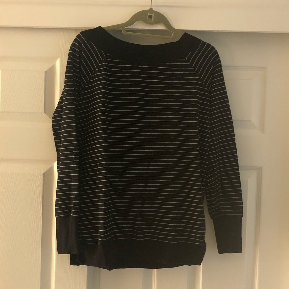 A Pea in the Pod striped sweatshirt